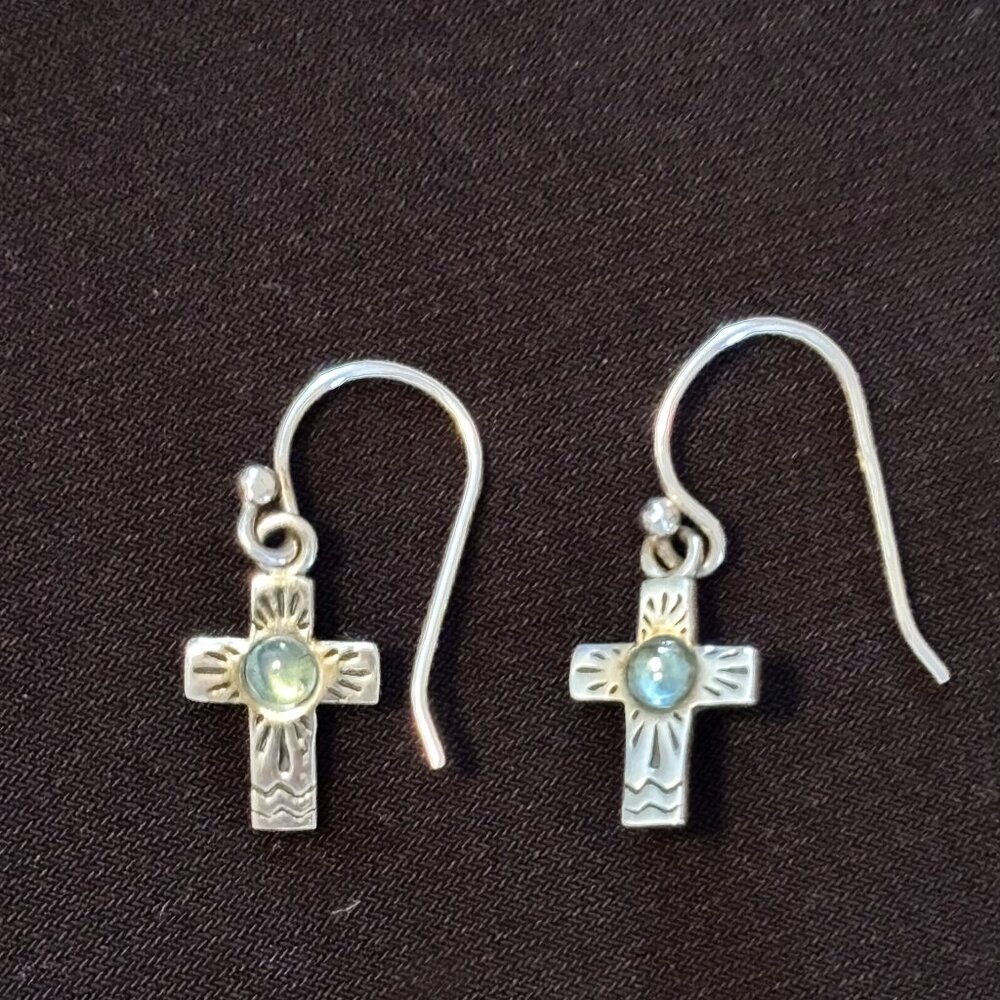 SILPADA Dangling Cross Earrings